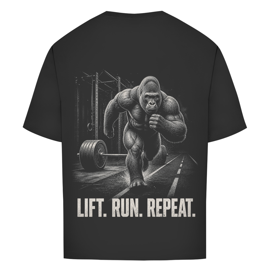 FORVYN LIFT. RUN. REPEAT. – Oversized T-Shirt