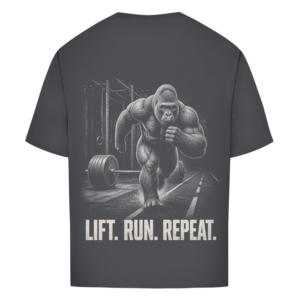 FORVYN LIFT. RUN. REPEAT. – Oversized T-Shirt