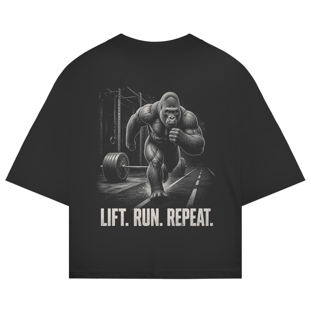 FORVYN LIFT. RUN. REPEAT. – Premium Organic Oversized T-Shirt