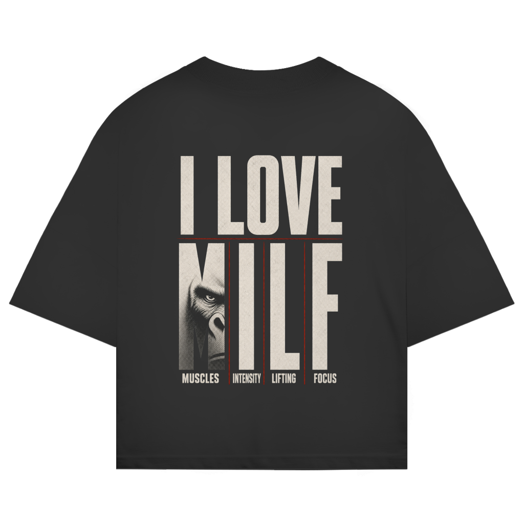FORVYN I LOVE MILF – Premium Organic Oversized T-Shirt