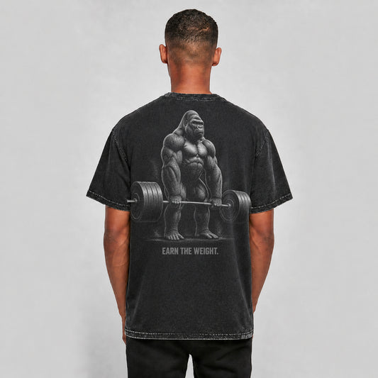 FORVYN EARN THE WEIGHT. – Washed Oversized T-Shirt