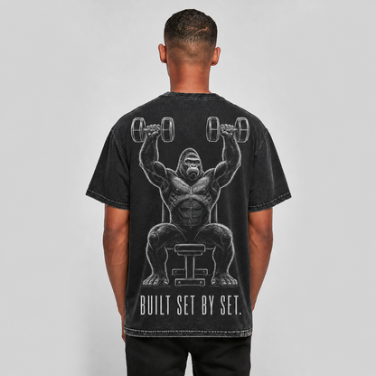 BUILT SET BY SET — WASHED OVERSIZED TEE