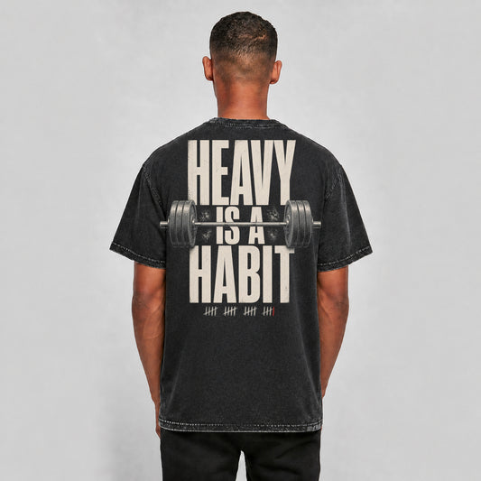 FORVYN HEAVY IS A HABIT. – Washed Oversized T-Shirt