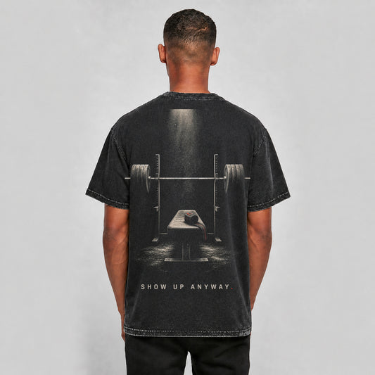 FORVYN SHOW UP ANYWAY. – Washed Oversized T-Shirt