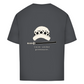 FORVYN Oversize-T-Shirt „CALM UNDER PRESSURE“ in Charcoal – Rückansicht.