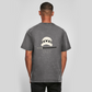 FORVYN Washed Oversize-T-Shirt „CALM UNDER PRESSURE“ in Asphalt – Rückansicht.