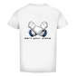 FORVYN T-Shirt mit normalem Schnitt „EARN YOUR PLACE“ in Weiß – Rückansicht.
