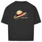 FORVYN Oversize-T-Shirt „FREE SPIRIT“ in Schwarz – Rückansicht.