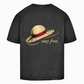 FORVYN Washed Oversize-T-Shirt „FREE SPIRIT“ in Schwarz – Rückansicht.