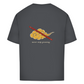 FORVYN Oversize-T-Shirt „KEEP GROWING“ in Charcoal – Rückansicht.