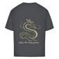 FORVYN Oversize-T-Shirt „LONG GAME“ in Charcoal – Rückansicht.