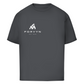 FORVYN Oversize-T-Shirt „LONG GAME“ in Charcoal – Vorderansicht.