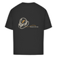 FORVYN Oversize-T-Shirt „OWN COURSE“ in Schwarz – Rückansicht.