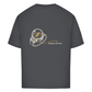 FORVYN Oversize-T-Shirt „OWN COURSE“ in Charcoal – Rückansicht.