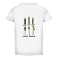 FORVYN T-Shirt mit normalem Schnitt „QUIET FOCUS“ in Weiß – Rückansicht.