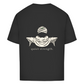 FORVYN Oversize-T-Shirt „QUIET STRENGTH“ in Schwarz – Rückansicht.