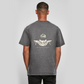 FORVYN Washed Oversize-T-Shirt „QUIET STRENGTH“ in Asphalt – Rückansicht.