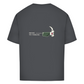 FORVYN Oversize-T-Shirt „UNMEASURED“ in Charcoal – Rückansicht.