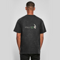 FORVYN Washed Oversize-T-Shirt „UNMEASURED“ in Schwarz – Rückansicht.